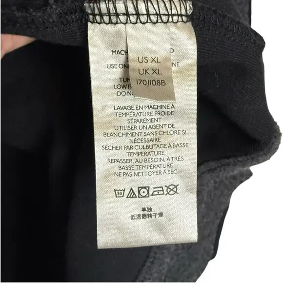 Free People Ruby Button Up Oversized Shirt Jacket Shacket Charcoal Gray Black XL - Picture 9 of 14